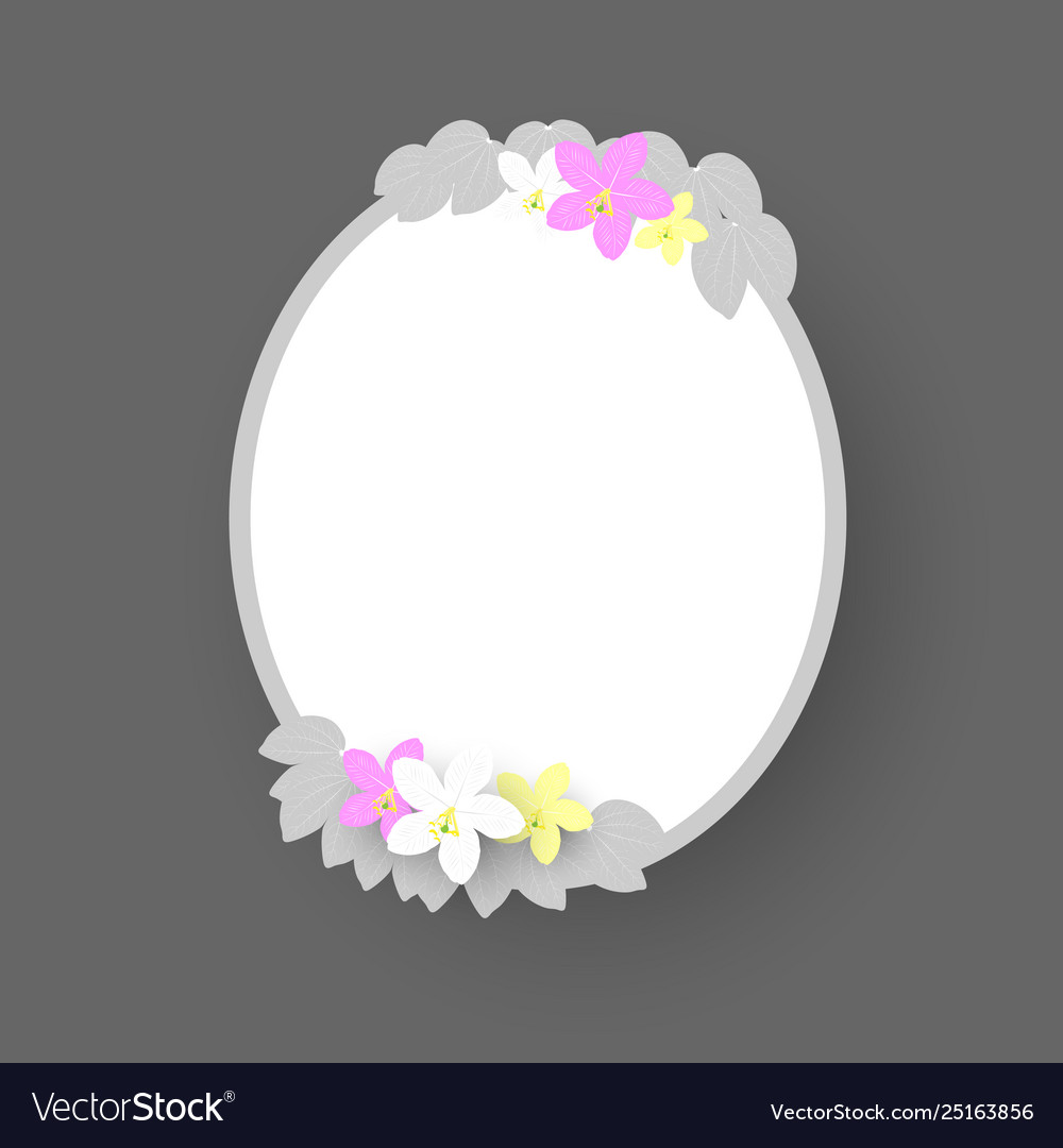 Beautiful flowers frame