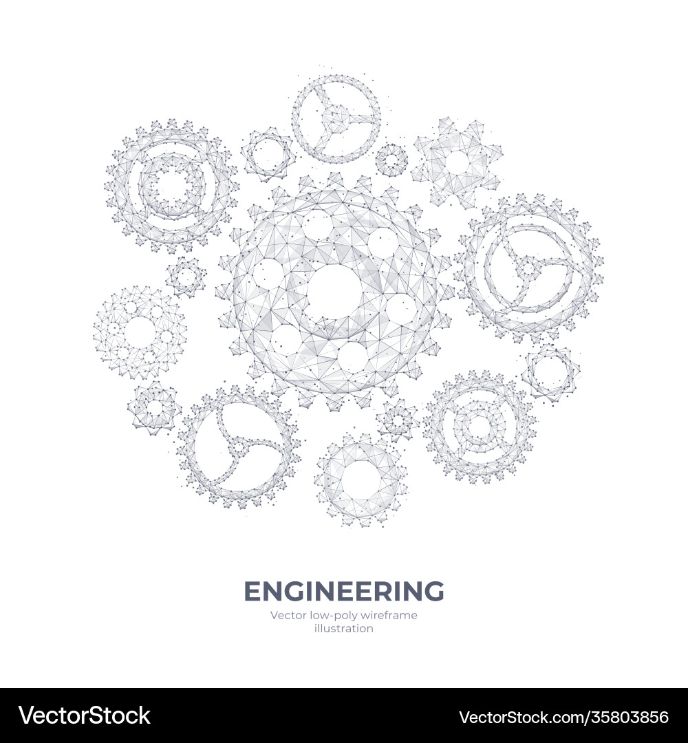 Digital sketch engineering concept Royalty Free Vector Image