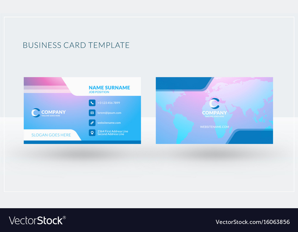 Double-sided creative business card template