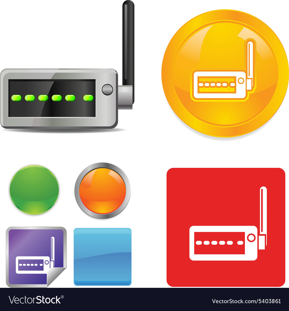 Technologie und Netzwerk-Icon-Set