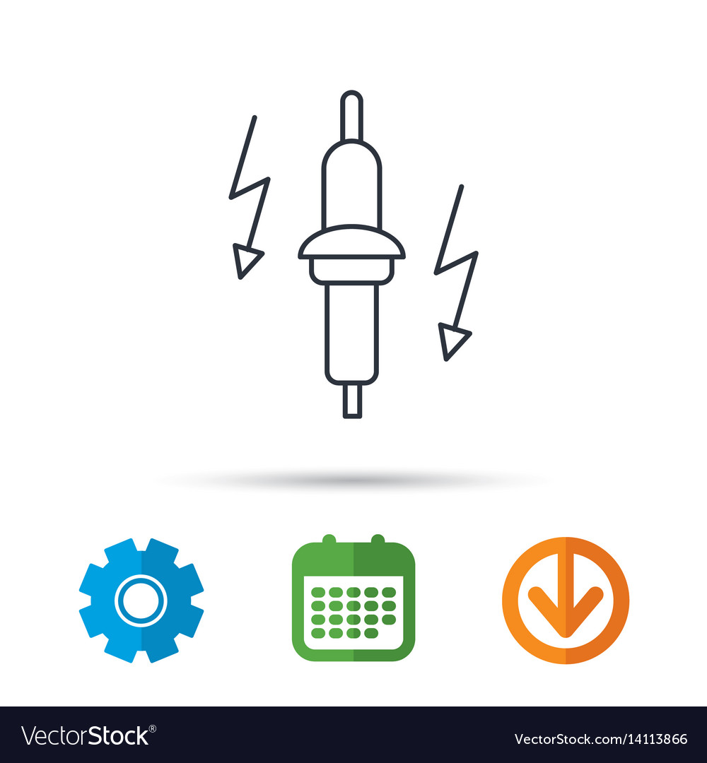 Funkstecker Symbol Auto elektrisches Teilzeichen