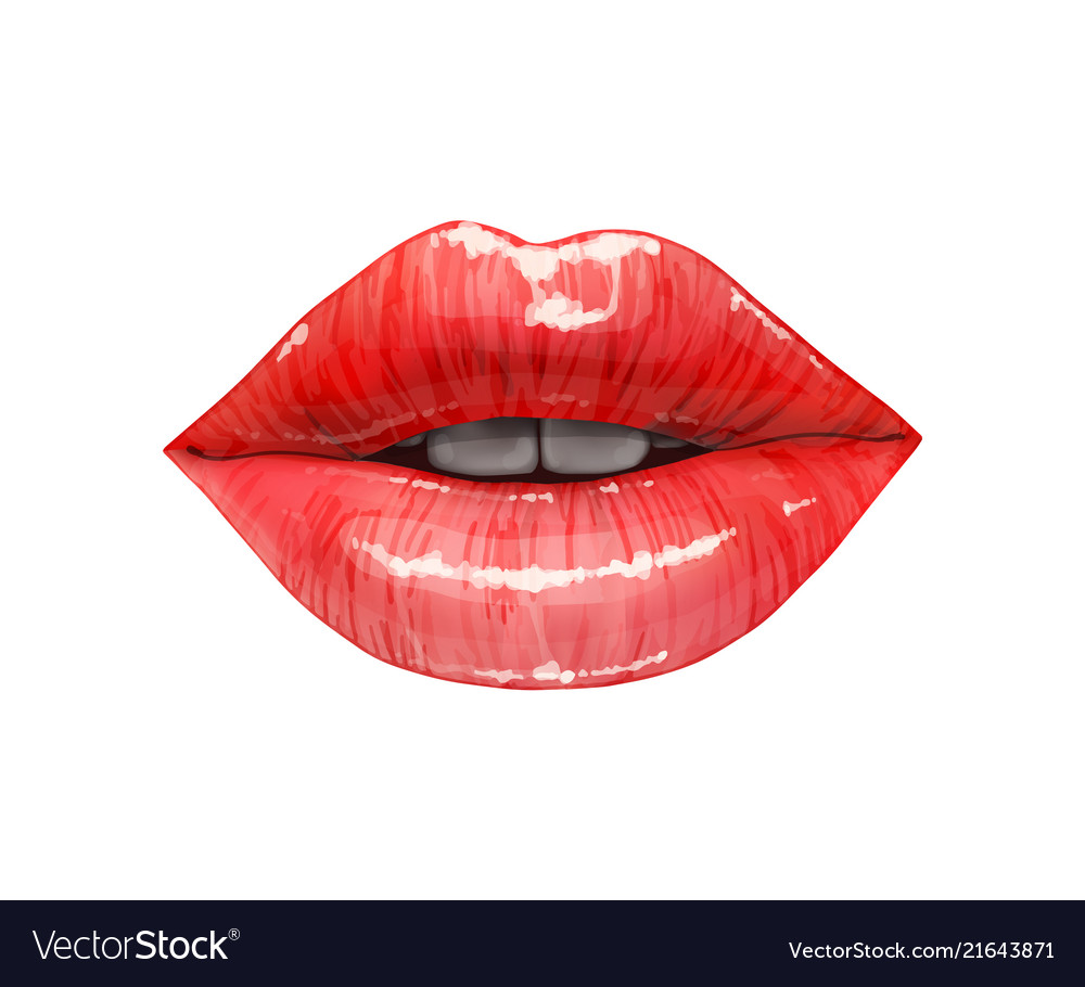 Beautiful Sexy Lips Royalty Free Vector Image Vectorstock 