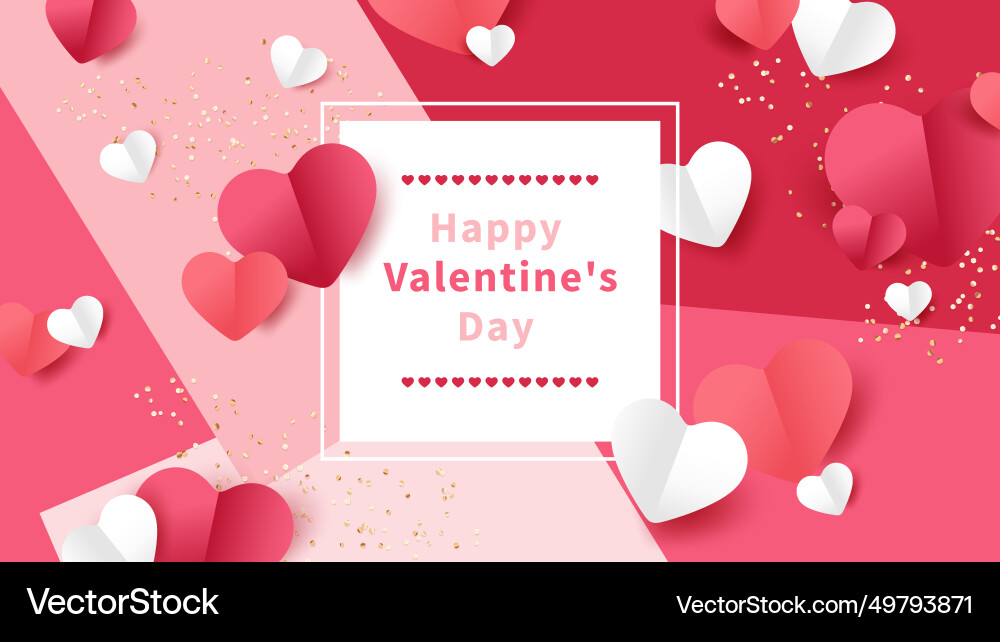 Bright pink happy valentines day card Royalty Free Vector