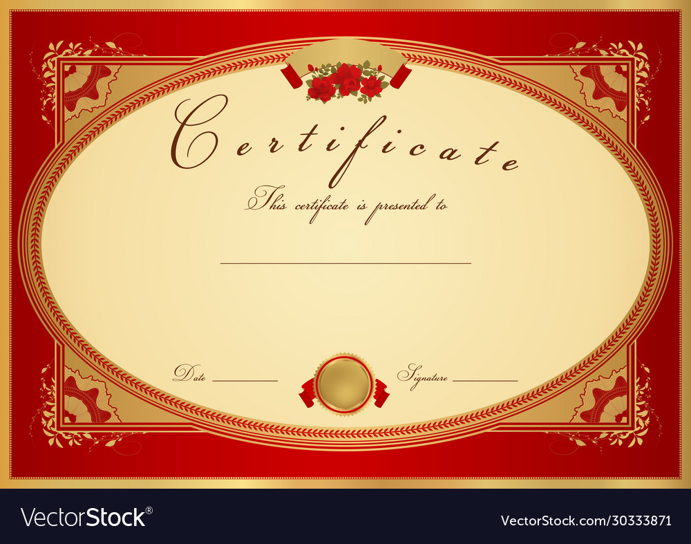 Certificate diploma design template