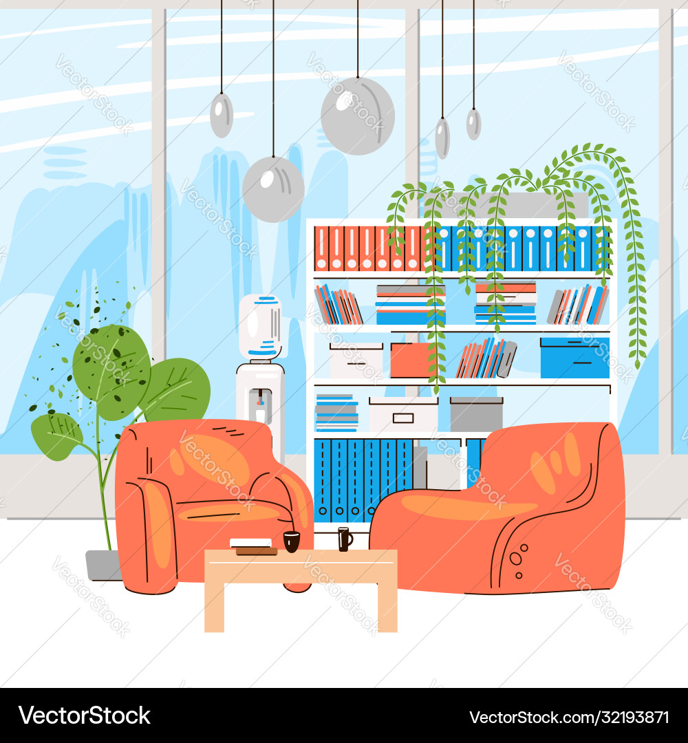 Flat collection creative workplace Royalty Free Vector Image