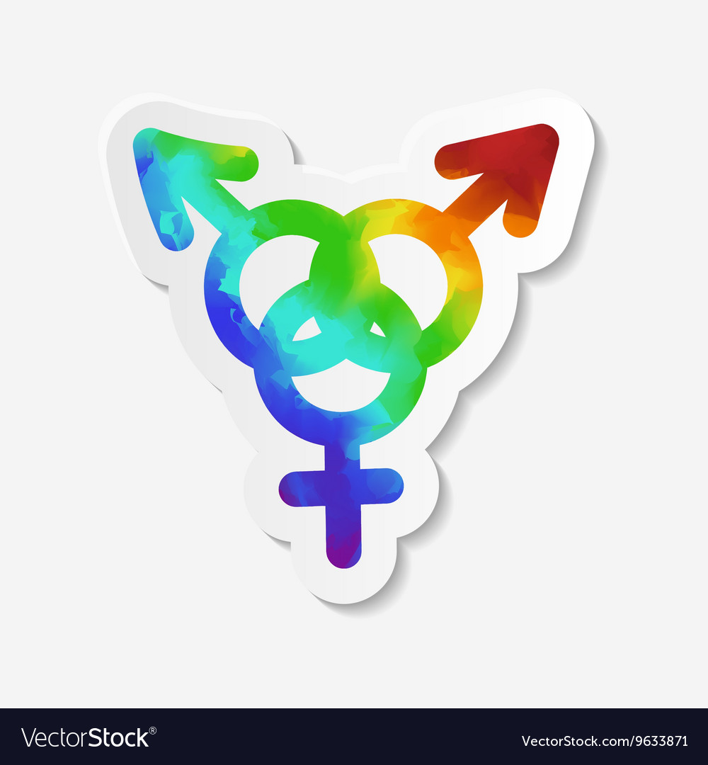 Gender Identity Icon Bisexual Symbol Royalty Free Vector 8258