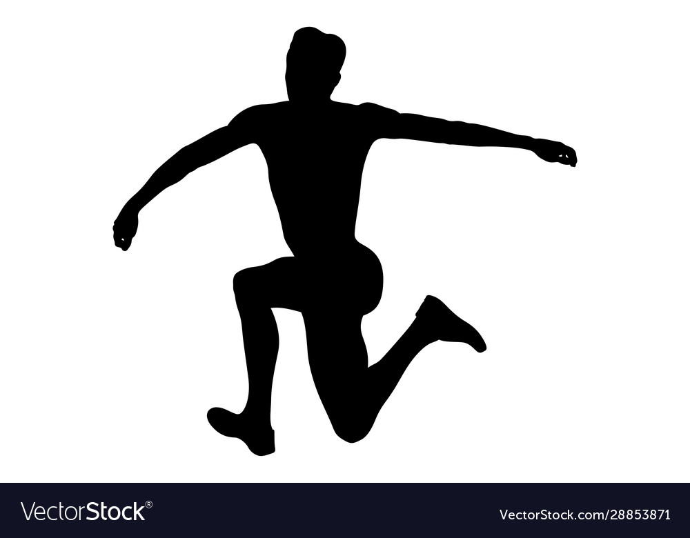 Jump Athlete In Triple Royalty Free Vector Image jump-athlete-in-triple-royalty-free-vector-image