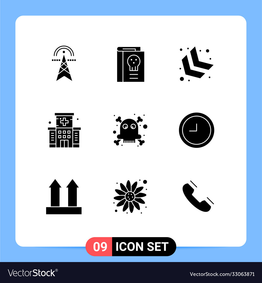 Set 9 modern ui icons symbols signs