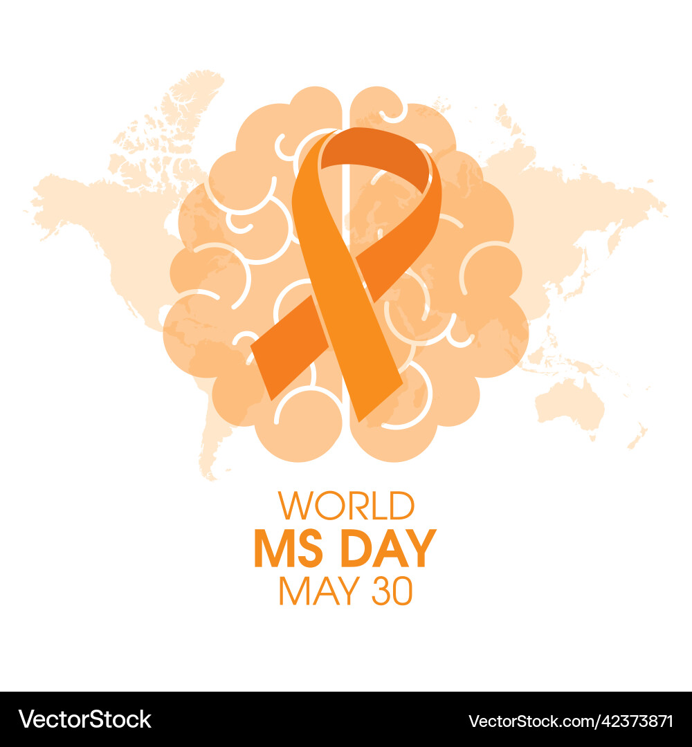 World multiple sclerosis day Royalty Free Vector Image