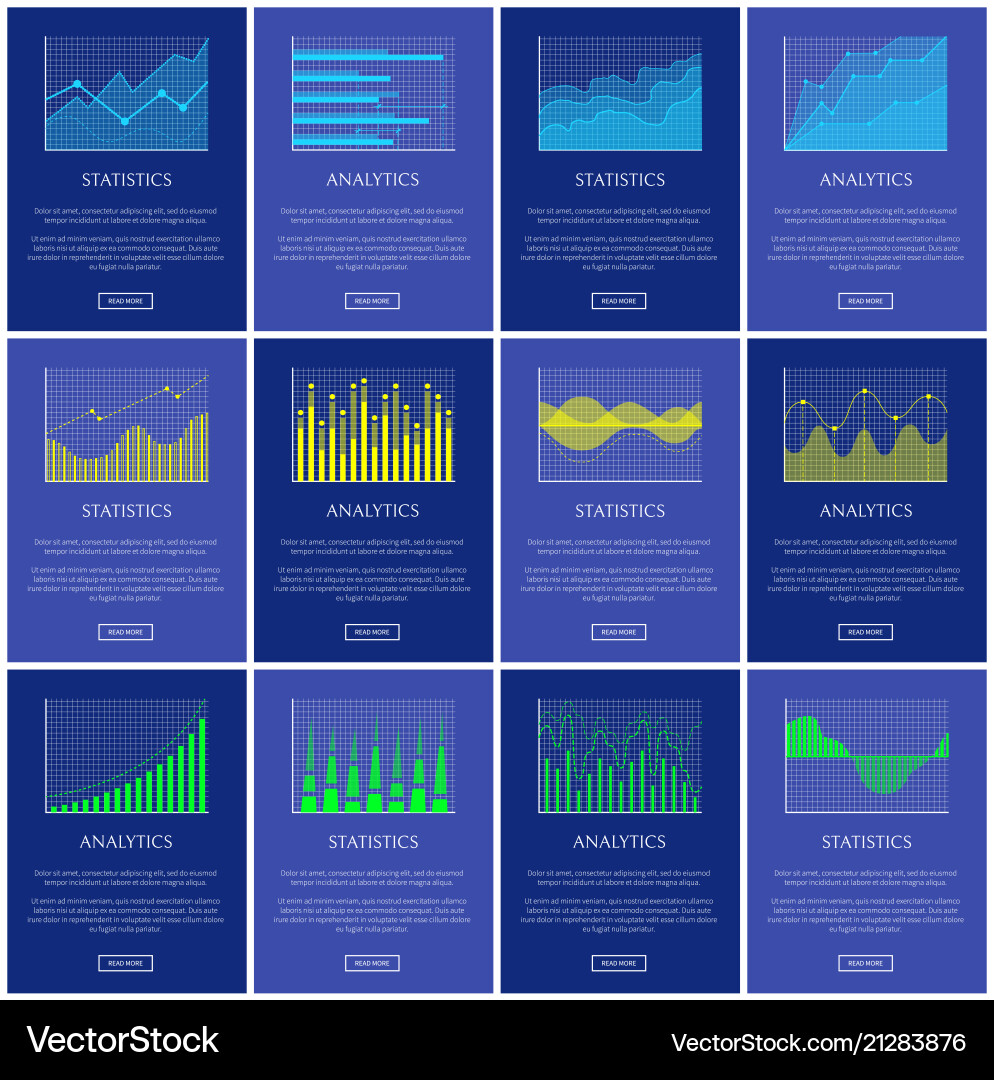 Analytics and statistics chart Royalty Free Vector Image