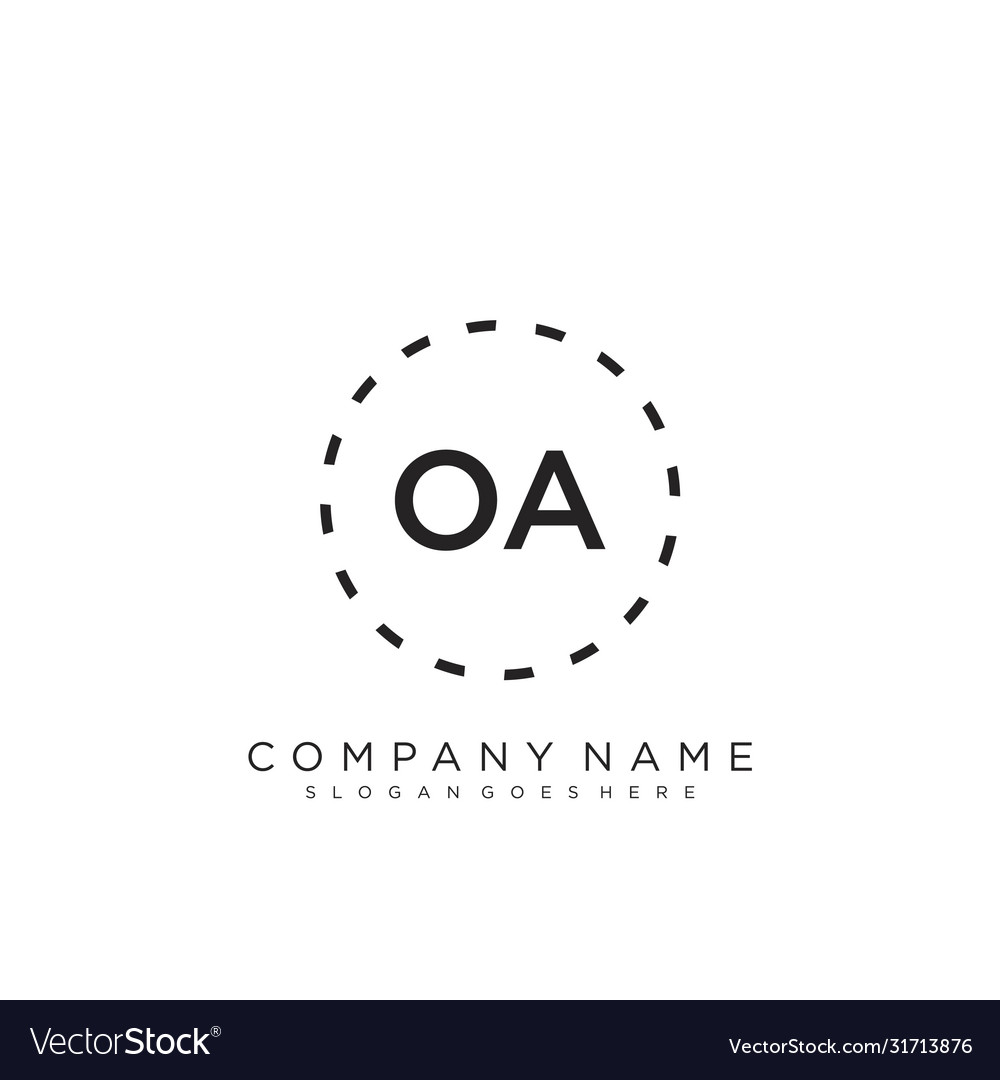 Oa initial handwriting logo design