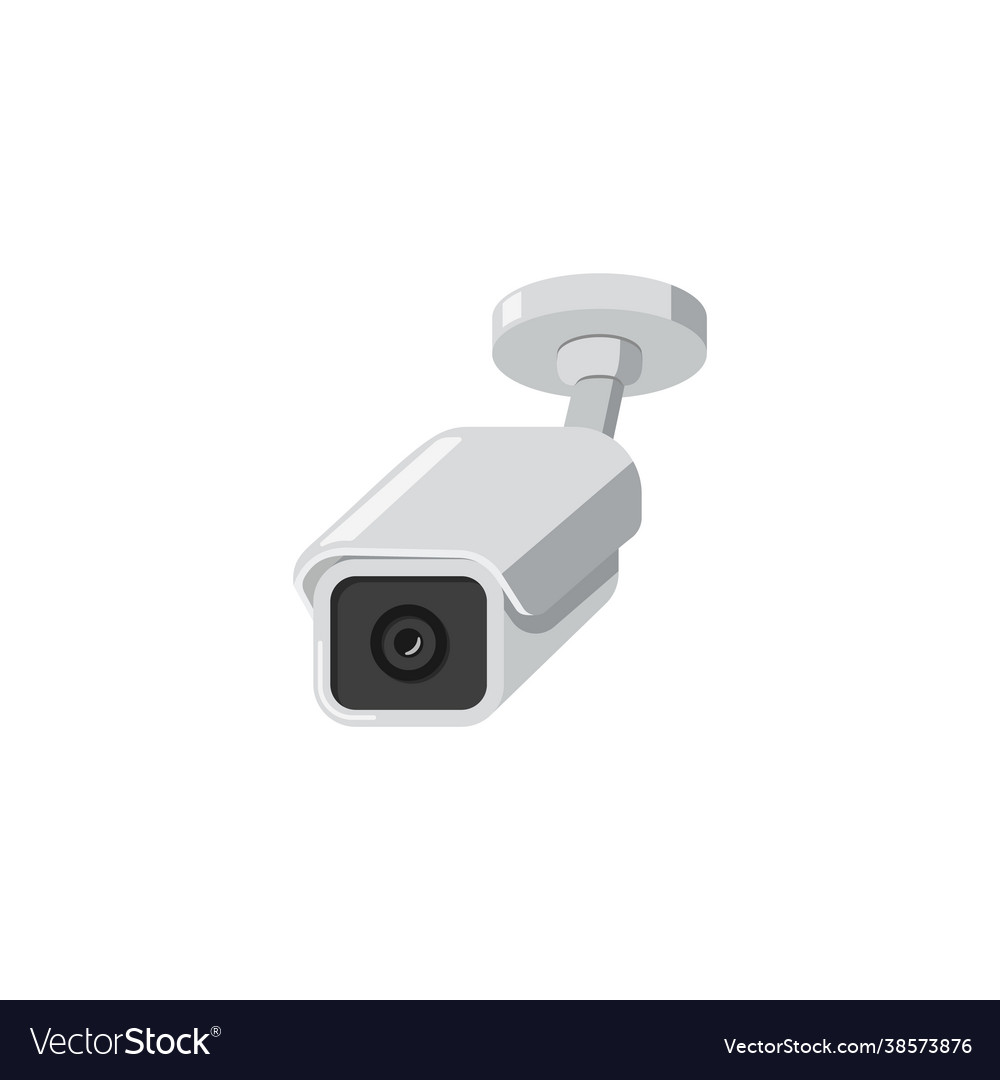Secret video surveillance camera or cctv flat Vector Image