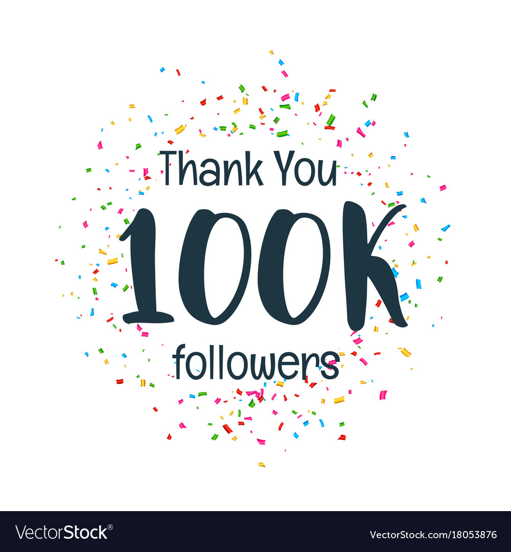 success template of 100k followers of social media