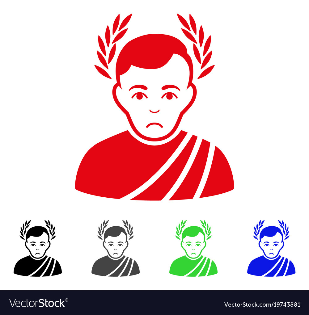 Sad caesar wreath icon