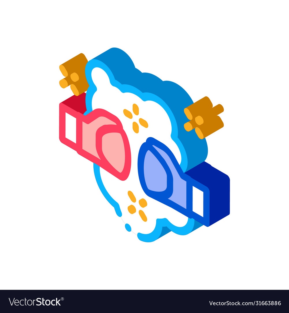 Fist punch fight isometric icon