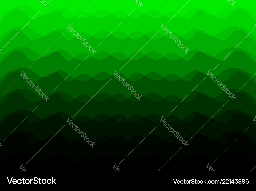 Green abstract background - waves Royalty Free Vector Image