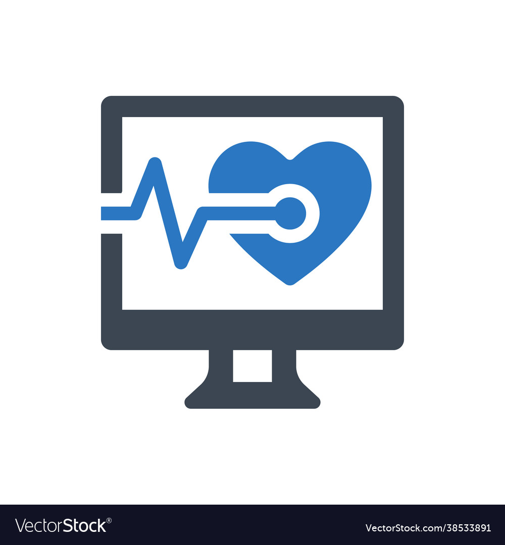 Computer diagnostic icon Royalty Free Vector Image