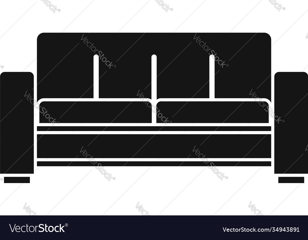 Folding sofa icon simple style Royalty Free Vector Image