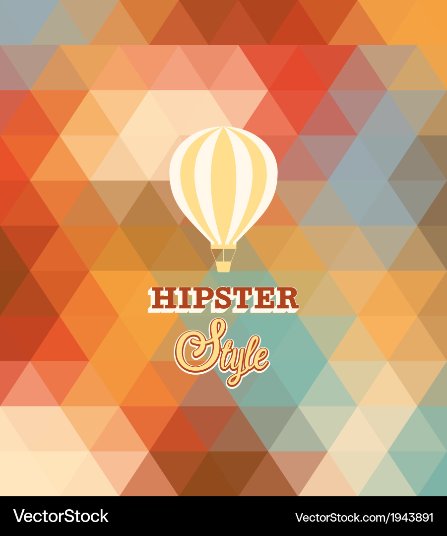 Hipster background Royalty Free Vector Image - VectorStock