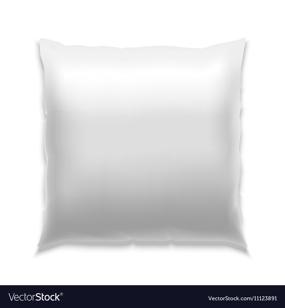 Template white blank pillow