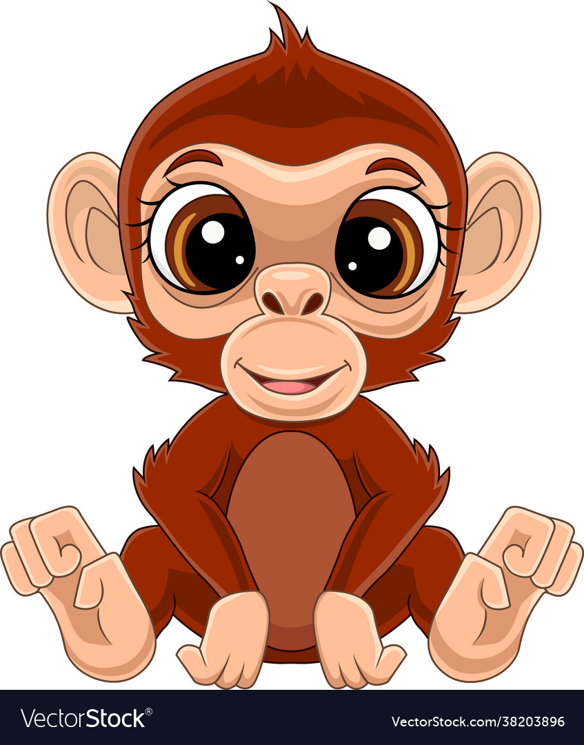 Premium Vector, Baby monkey