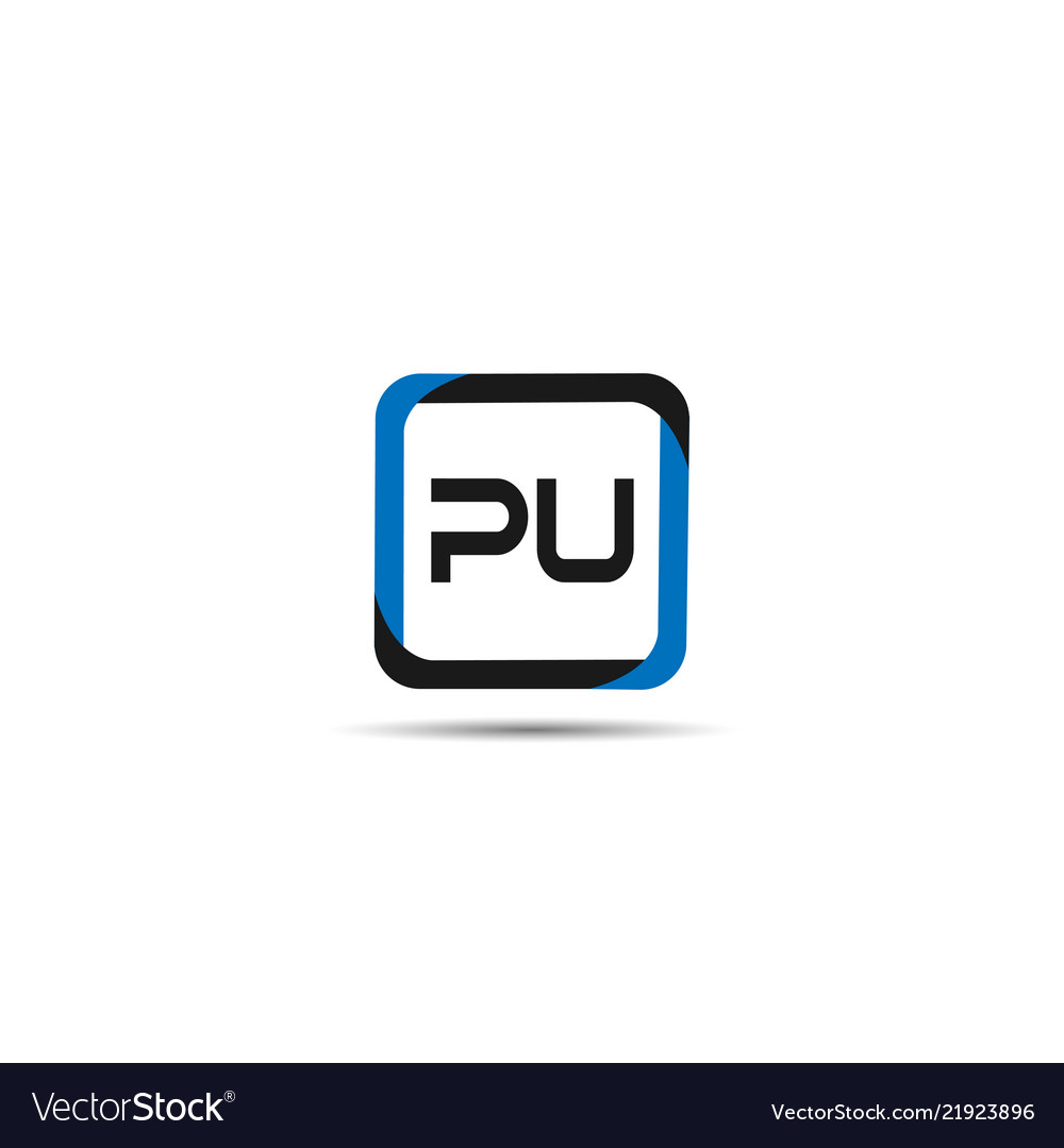 Original Buchstaben pu Logo Vorlage Design