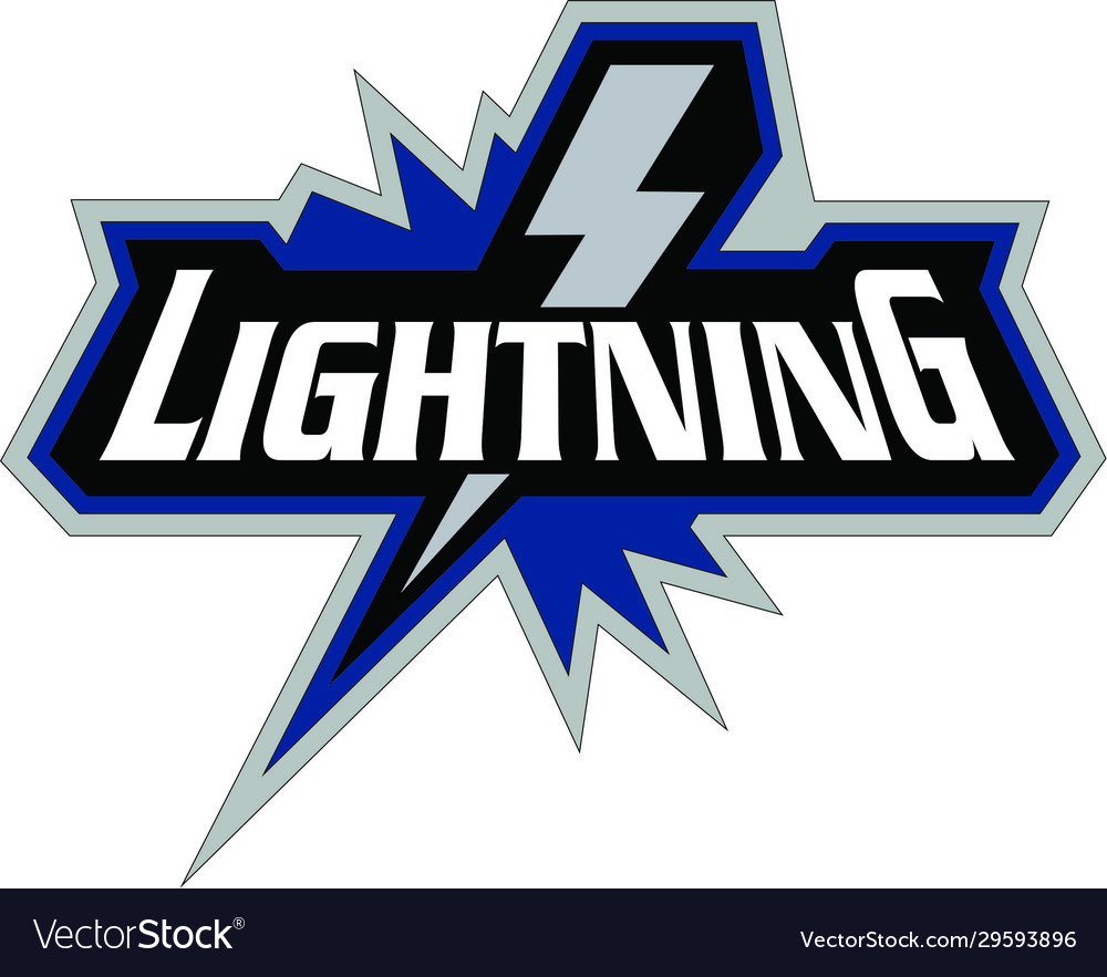 Lightning logo thunder Royalty Free Vector Image