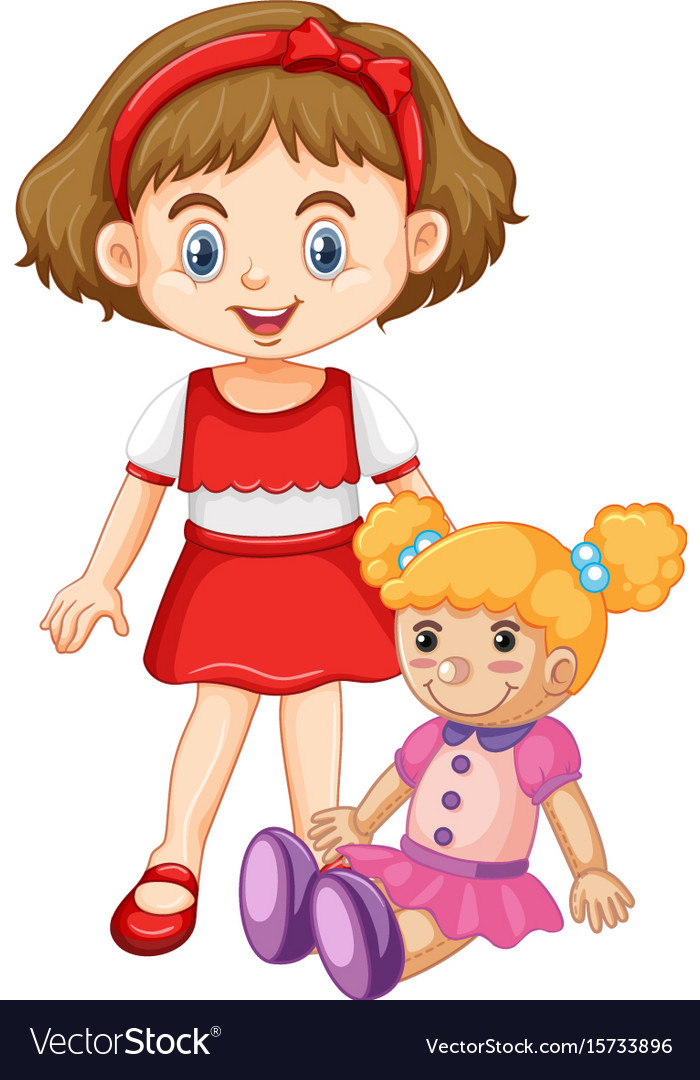 doll girl cartoon