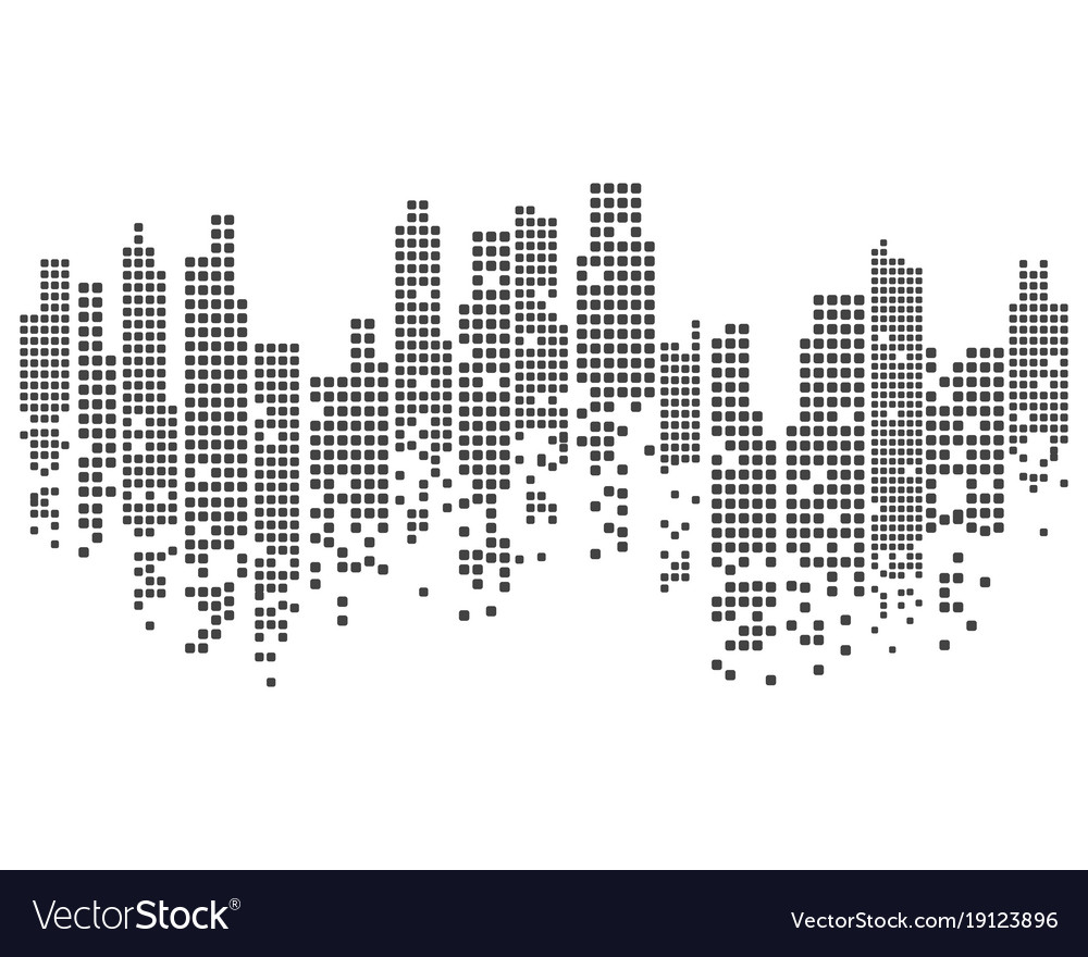 Modern City Skyline City Silhouette Royalty Free Vector