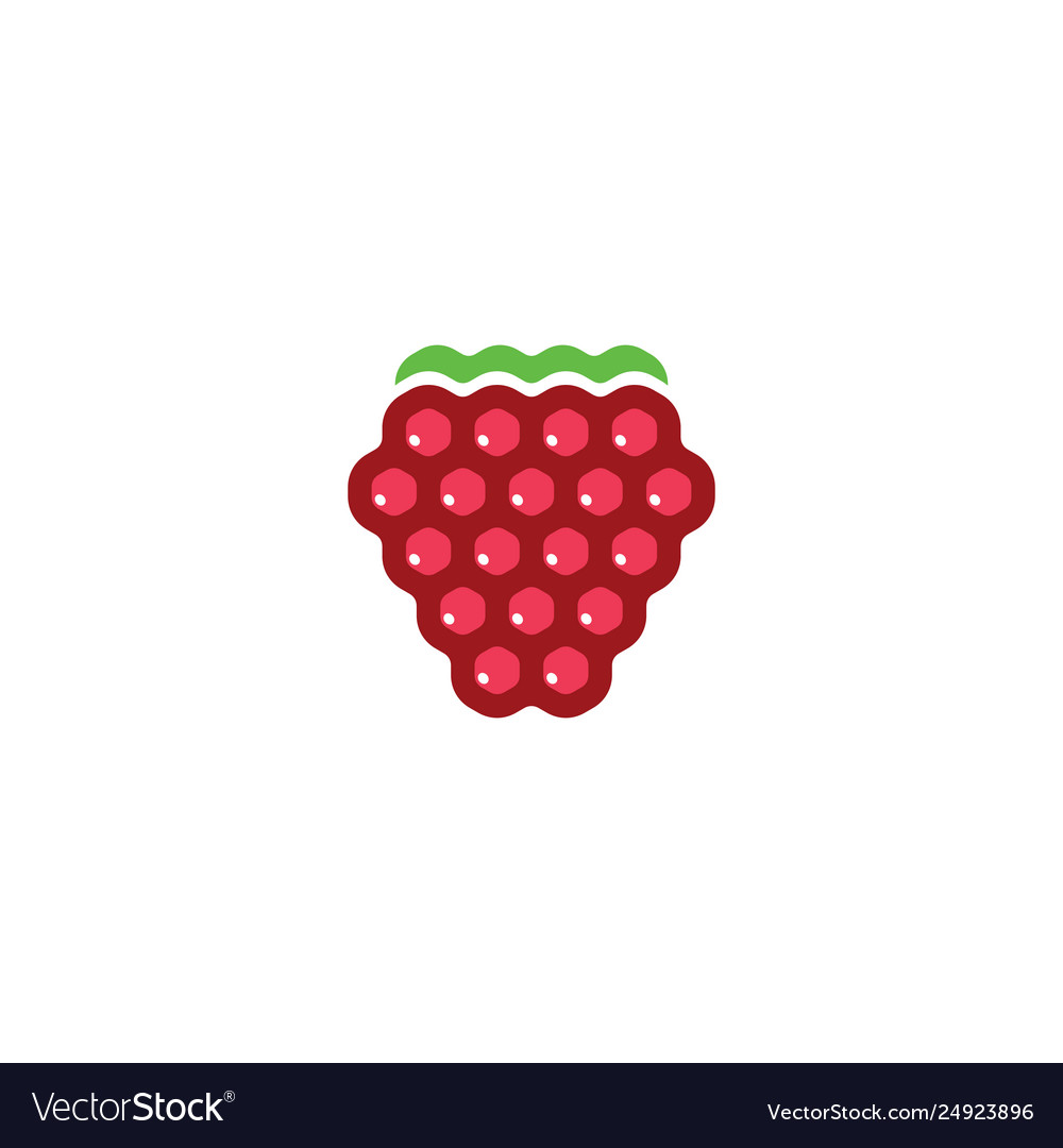 Raspberry logo icon design symbol Royalty Free Vector Image