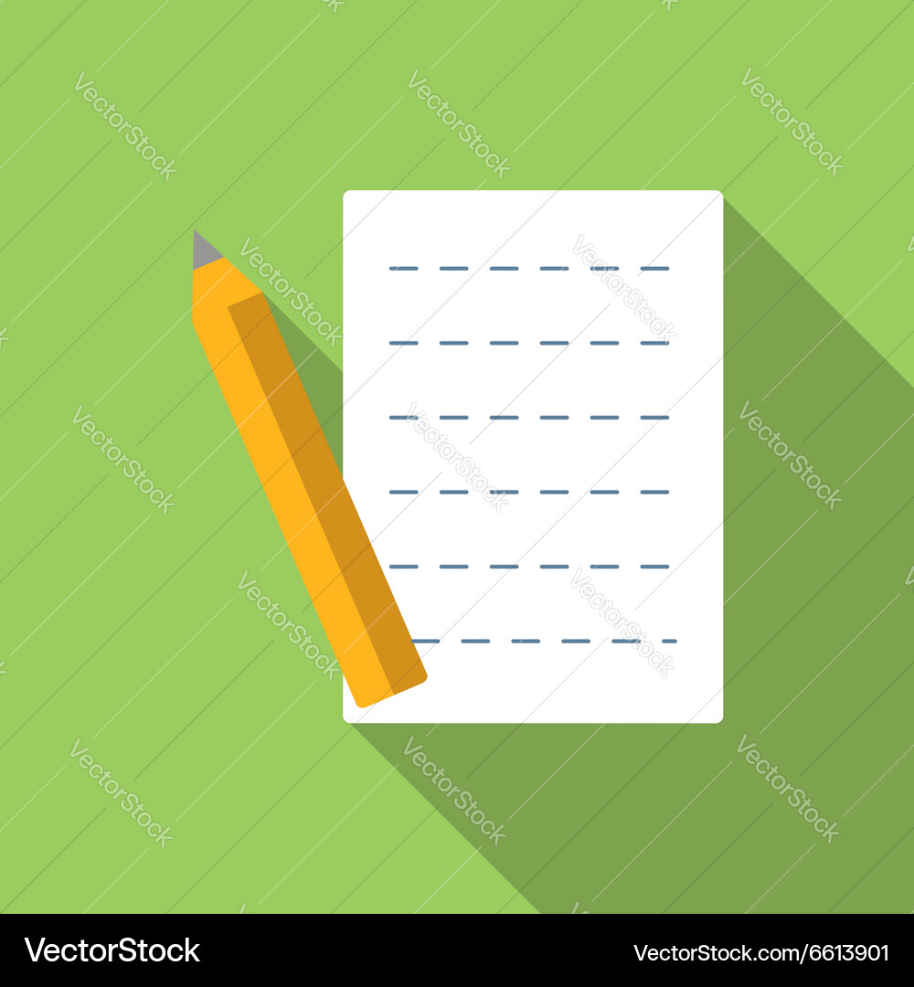 Document flat icon Royalty Free Vector Image - VectorStock