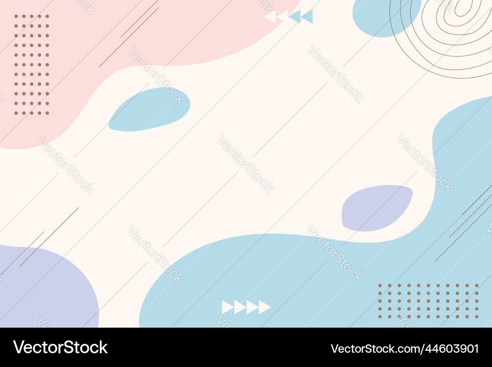Hand drawn abstract background with flat design Vector Image