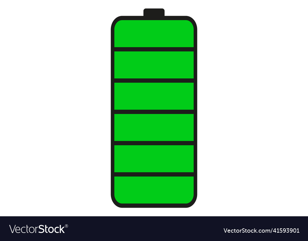 High battery level power indicator mobile phone Vector Image