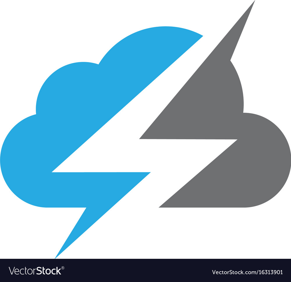 Lightning logo template icon design