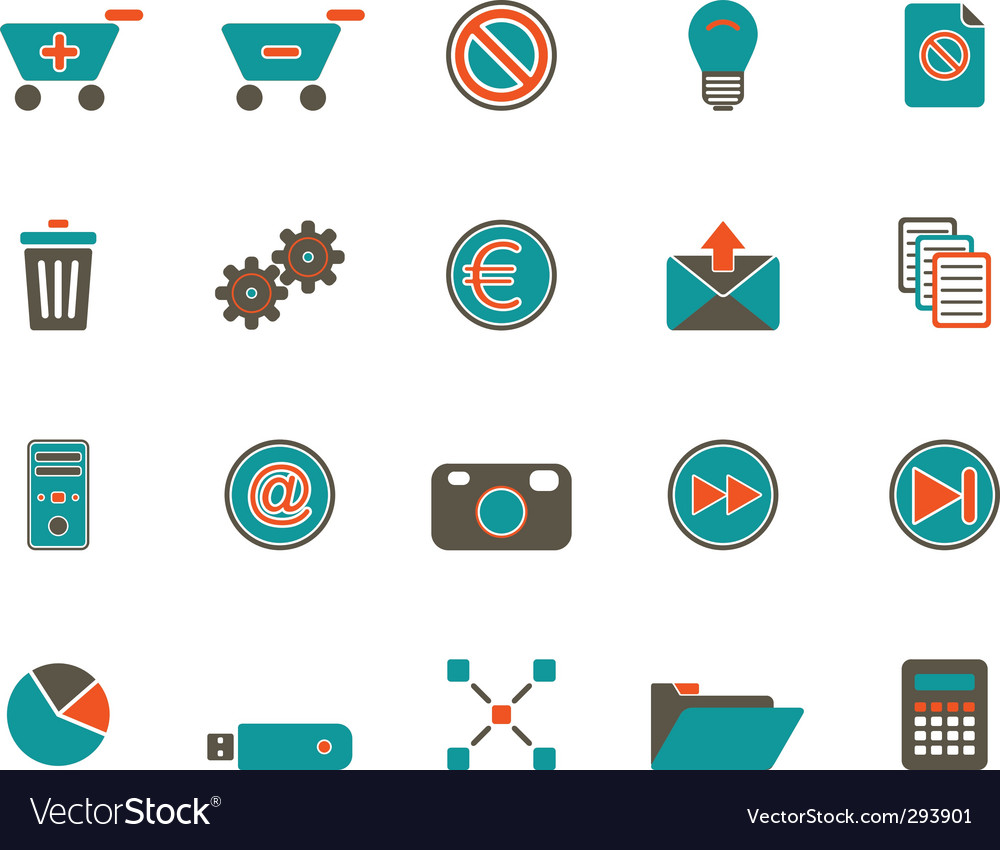 Web icons Royalty Free Vector Image - VectorStock