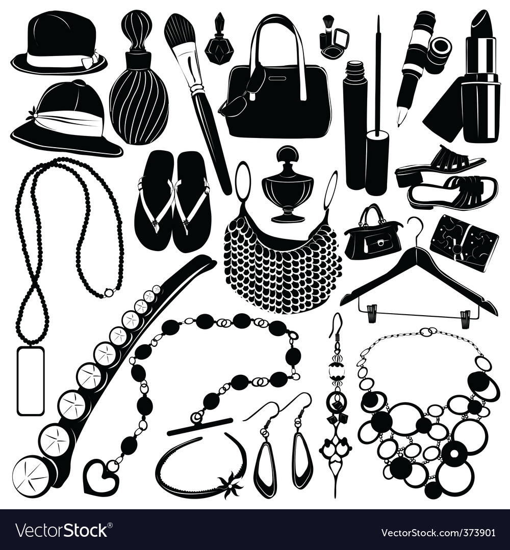 Women accessorie Royalty Free Vector Image - VectorStock