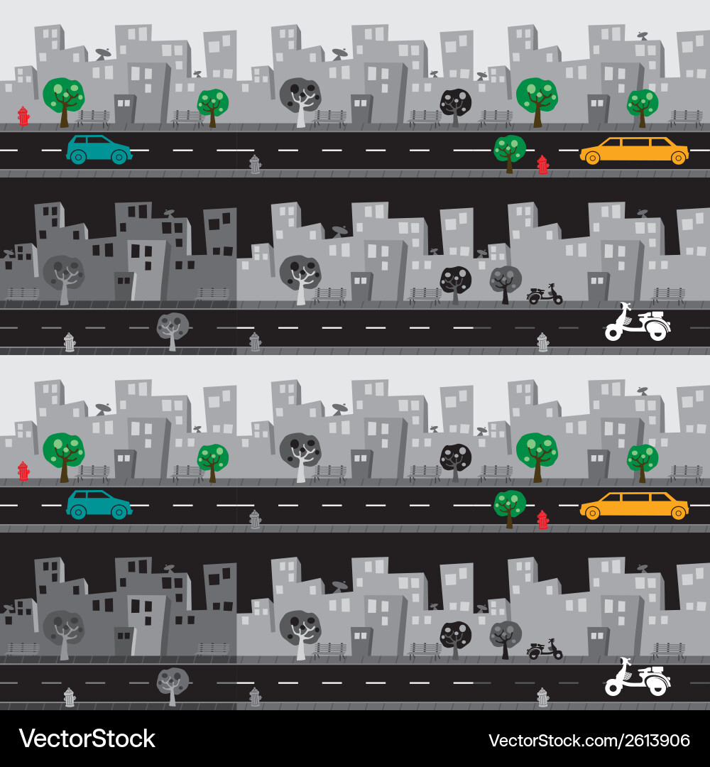 City Royalty Free Vector Image - VectorStock