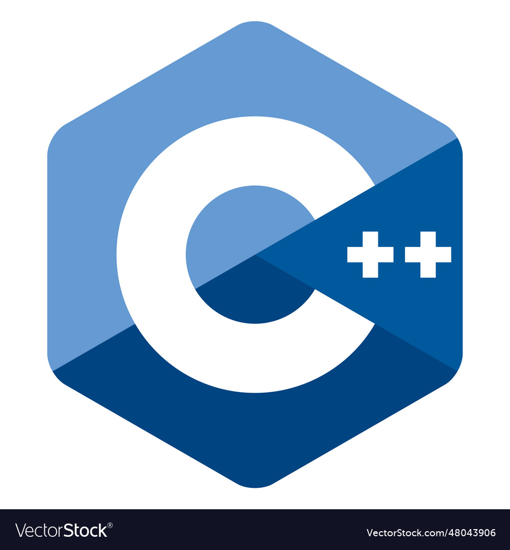 Cpp programming language icon Royalty Free Vector Image