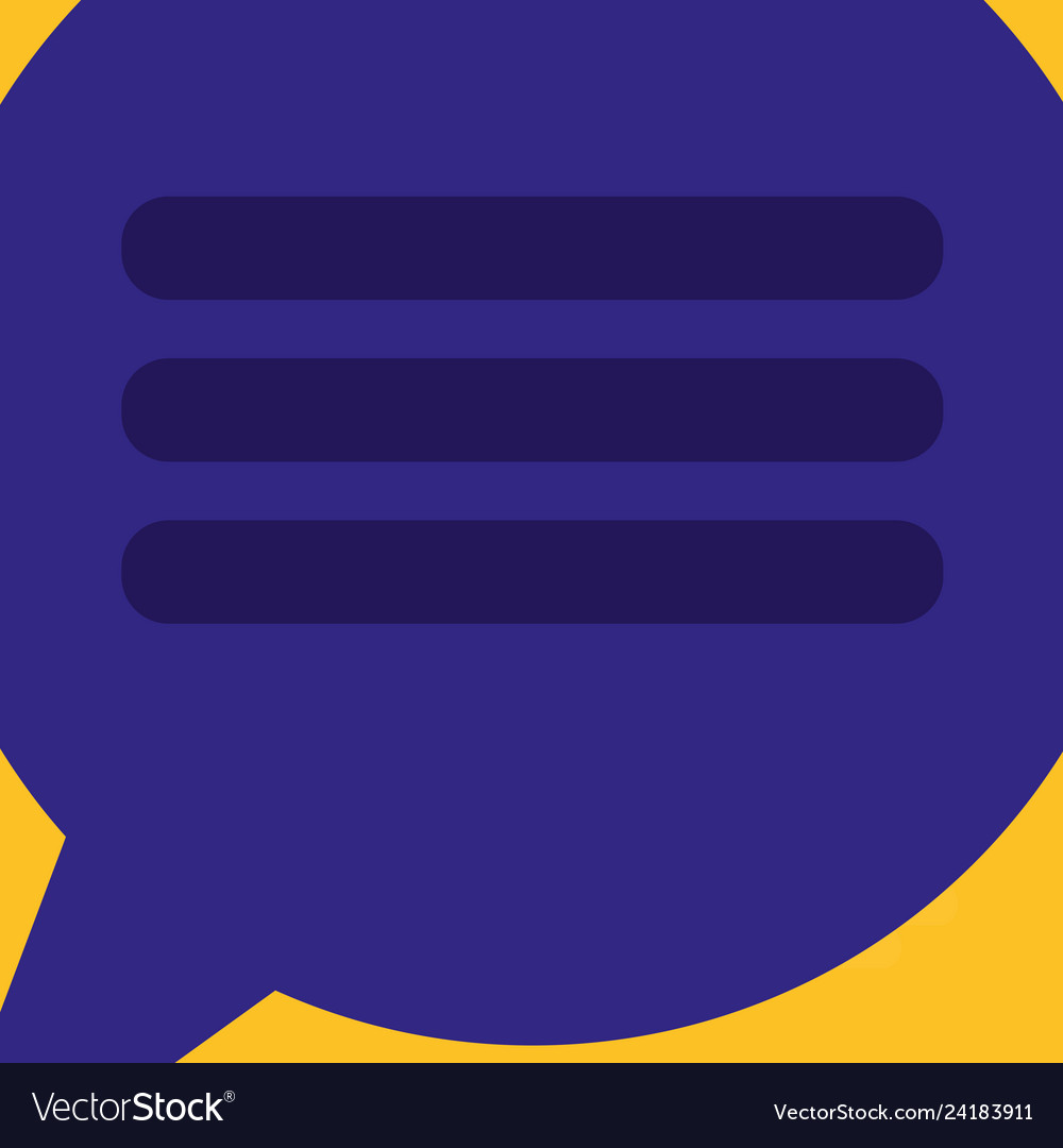 Speech bubble message icon