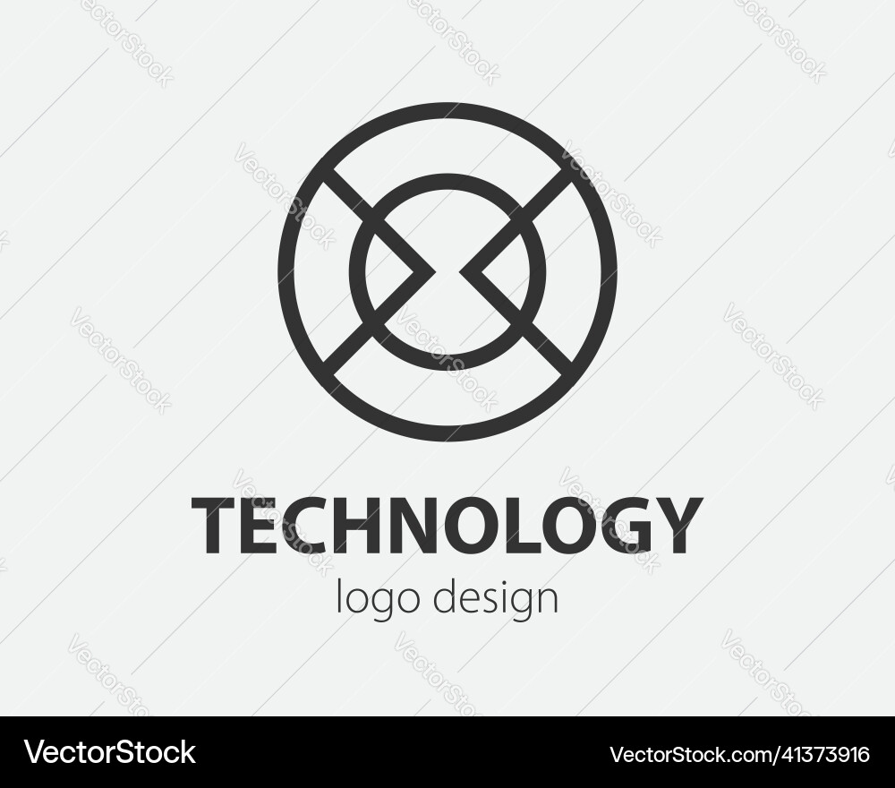 Abstract logo design template Royalty Free Vector Image