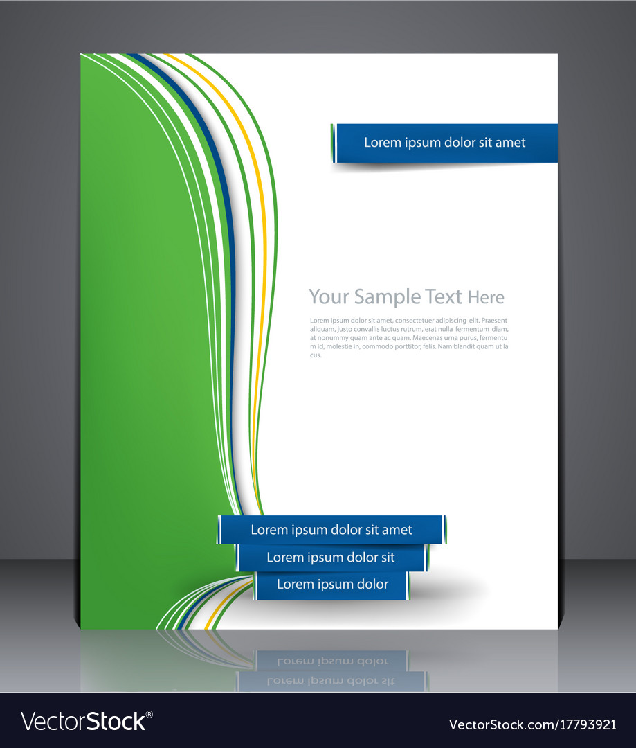 layout business brochures magazine cover vector image business brochures
