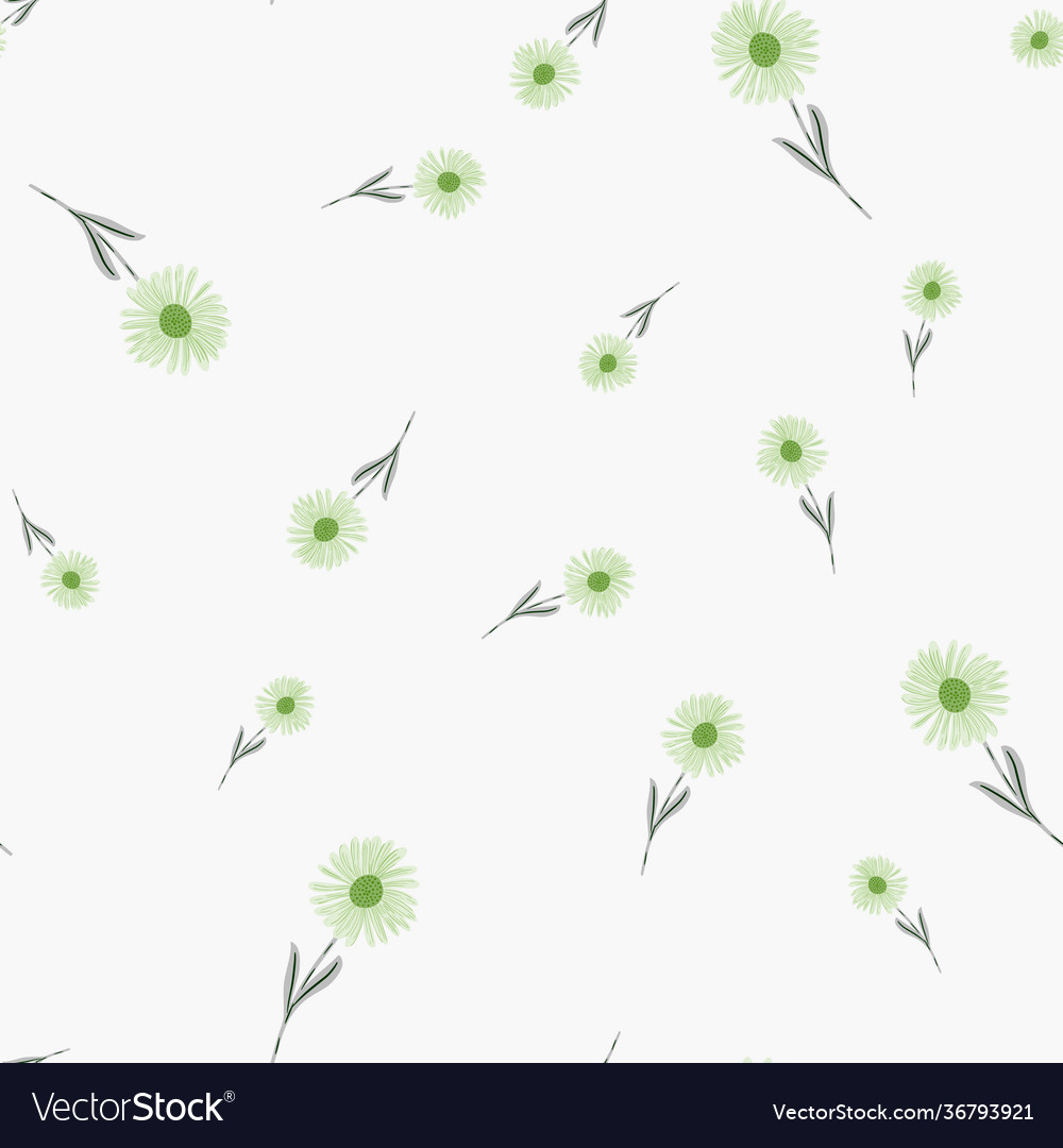 Pale tones seamless floral random pattern