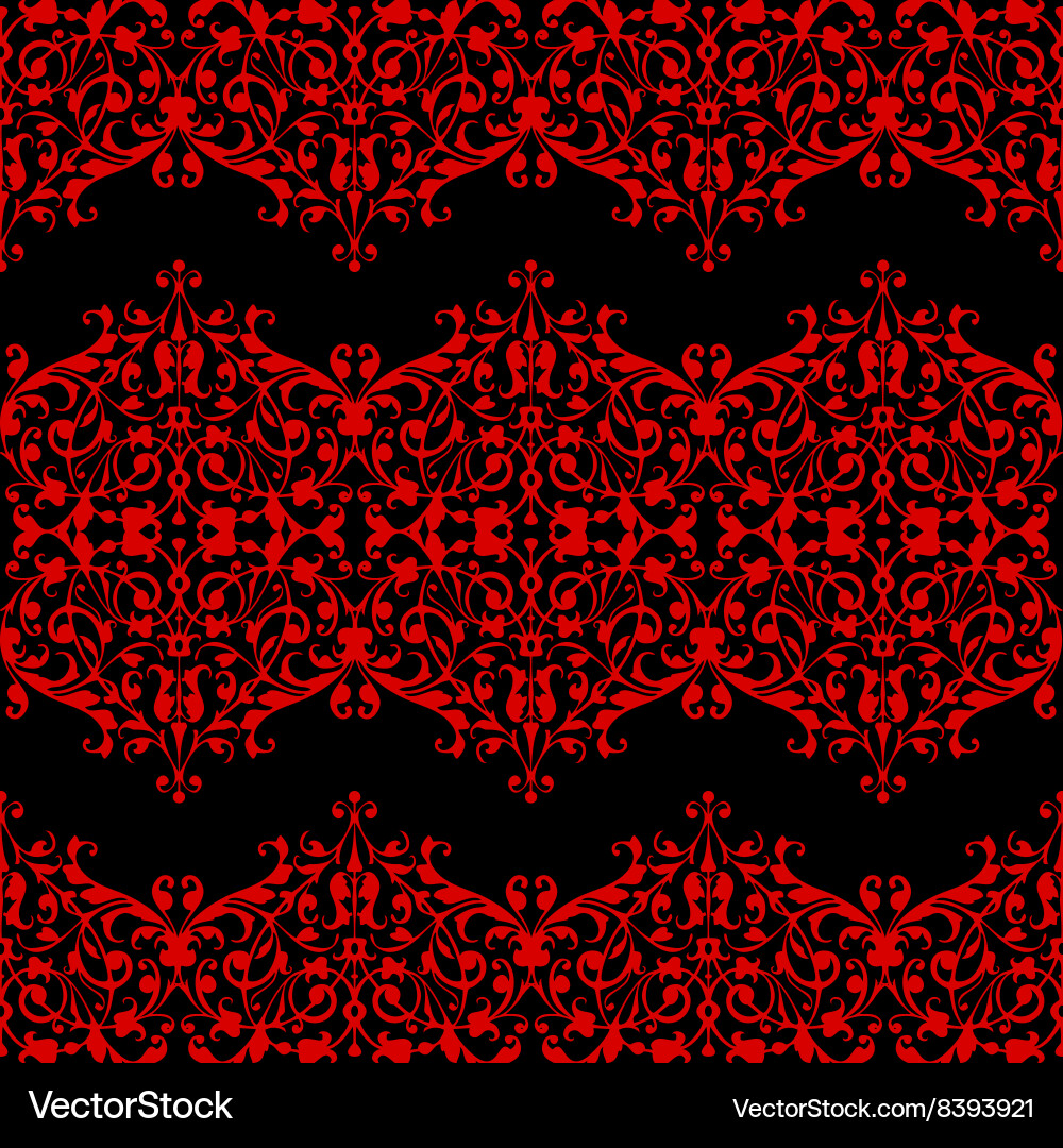 Swirl floral seamless pattern Royalty Free Vector Image