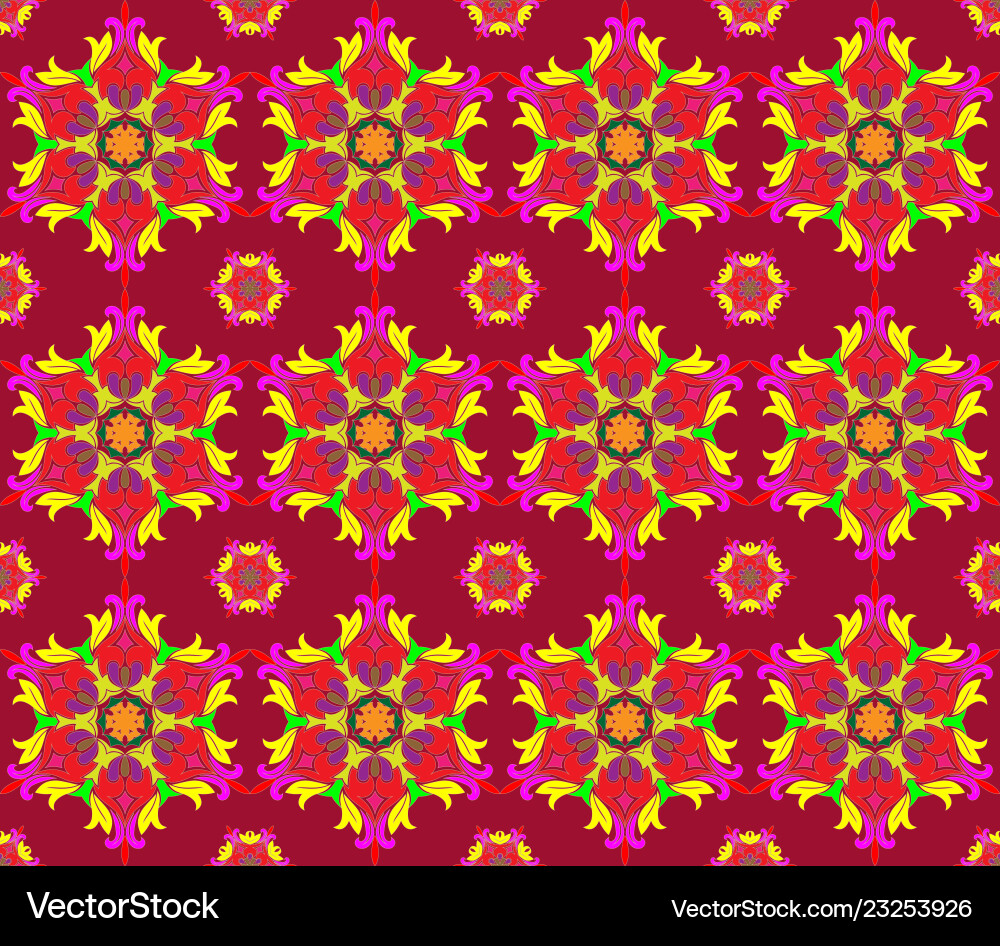 Background with seamless pattern in islamic Vector Image