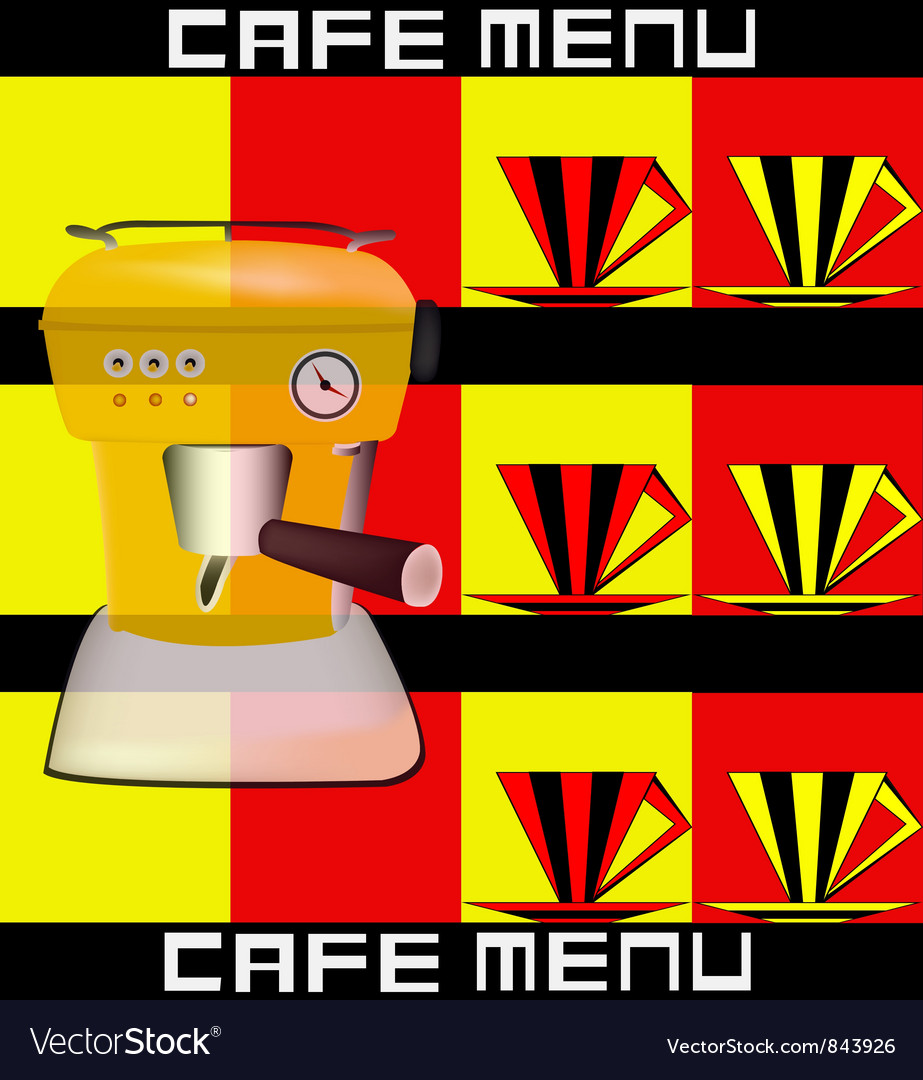 Cafe menu