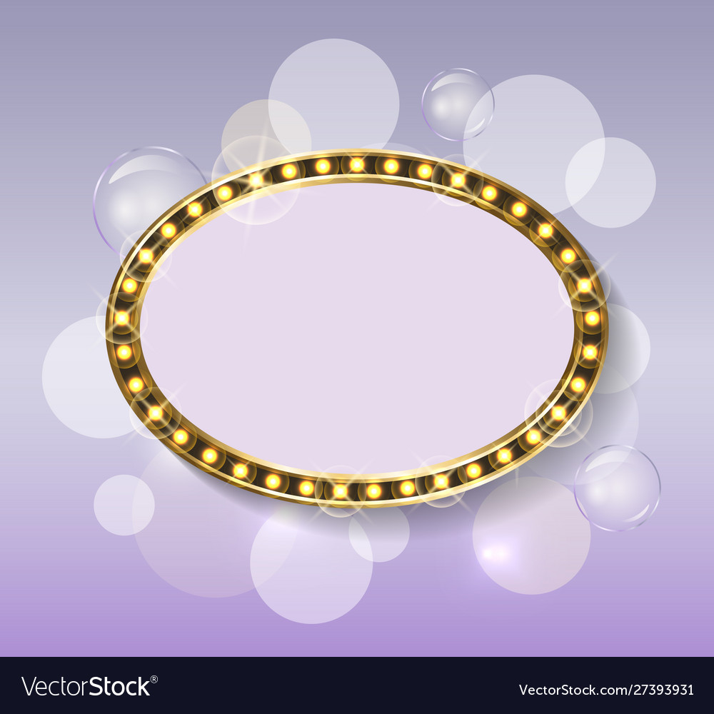 Frame And Backdrop With Glimmer Gold Framework Vector Image