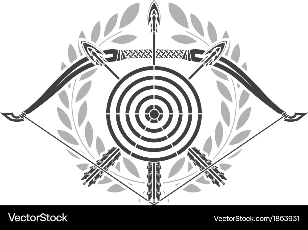 Glory archery Royalty Free Vector Image - VectorStock