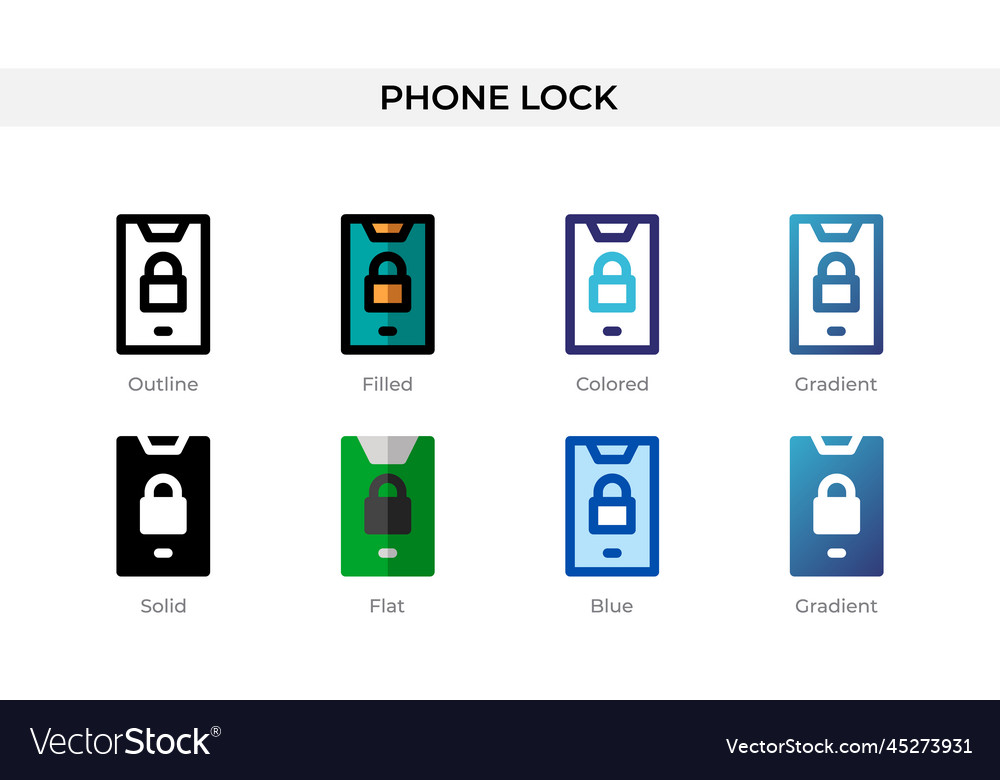 phone-lock-icon-in-different-style-lock-royalty-free-vector