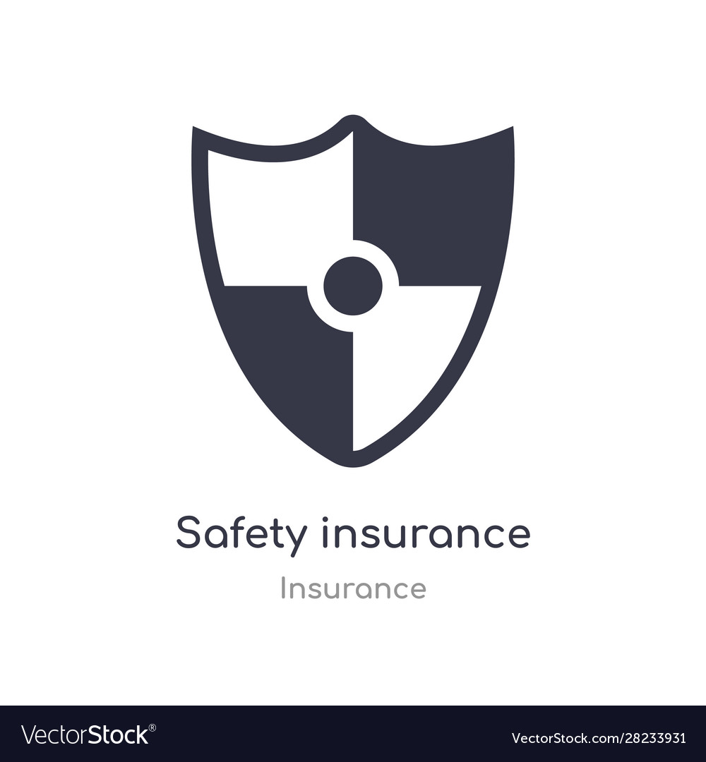 Safety insurance icon isolated Royalty Free Vector Image
