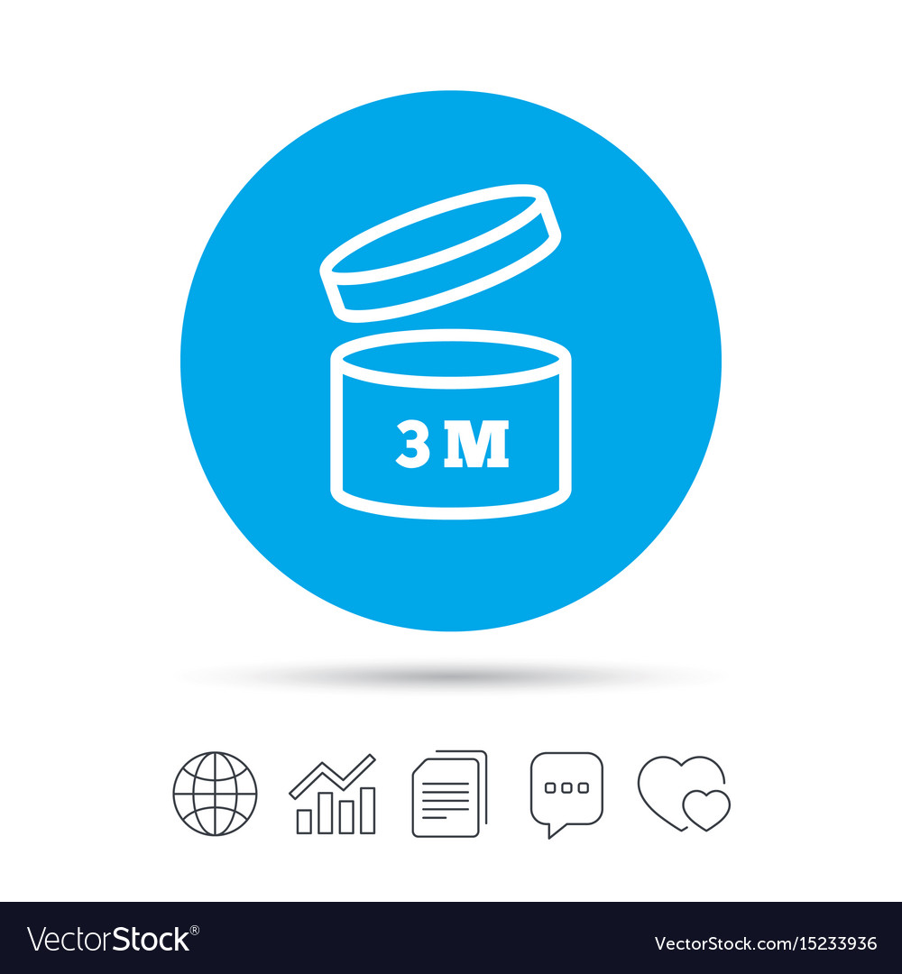 after opening use 3 months sign icon royalty free vector